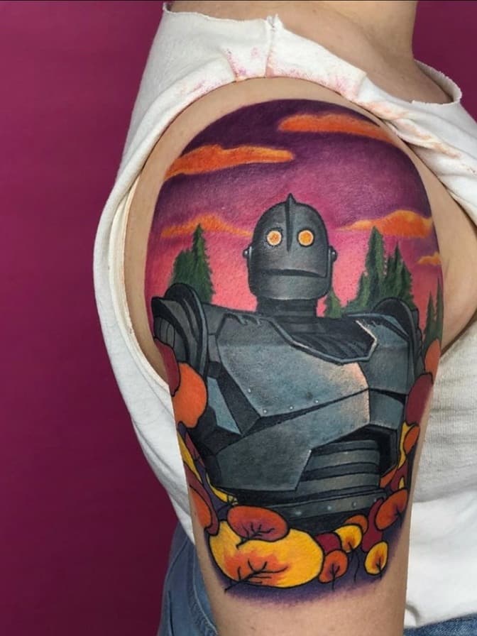 Courtney-supplied color tattoo work by Blood of Wolves.
