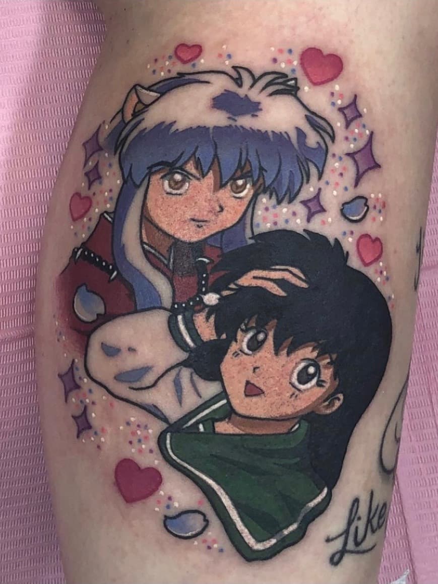 Courtney-supplied color tattoo work by Blood of Wolves.